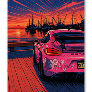 Pigasus Sunset Poster V1