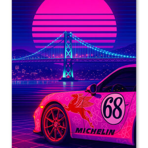 Neon Ocean Poster V4