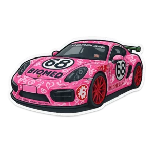 Pigasus Porsche Sticker V4
